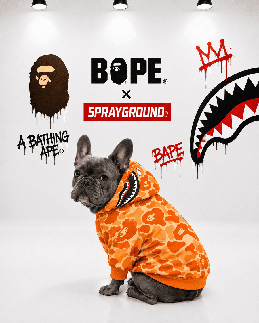 Hoodie Sprayground x Bape