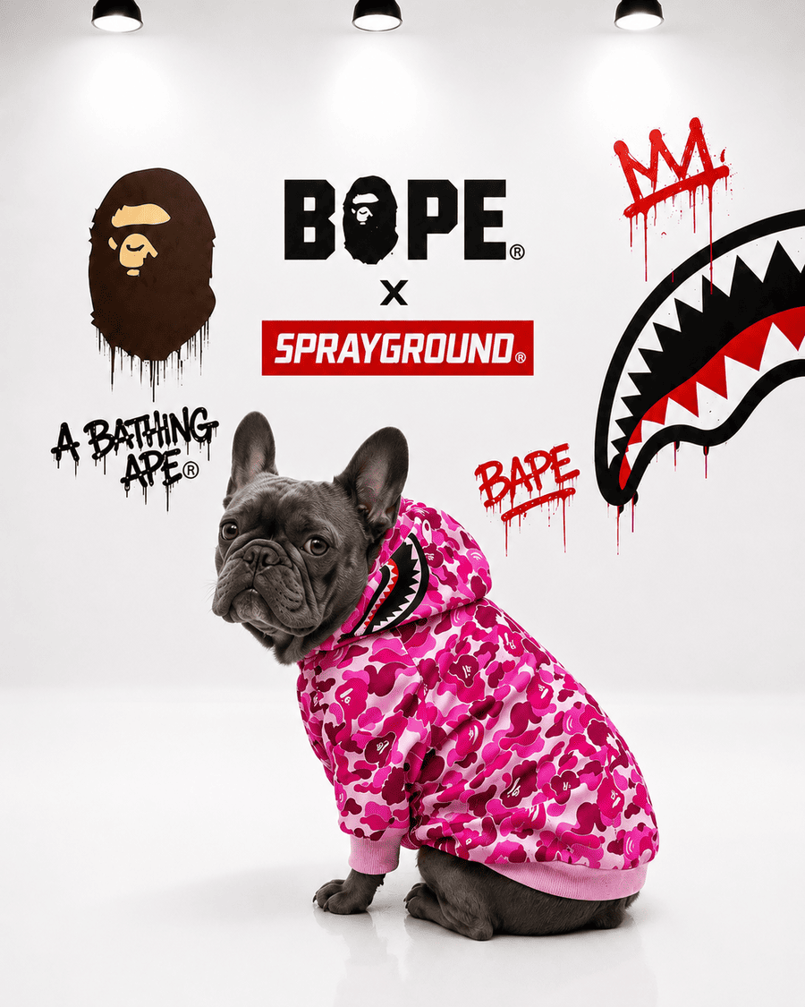 Hoodie Sprayground x Bape